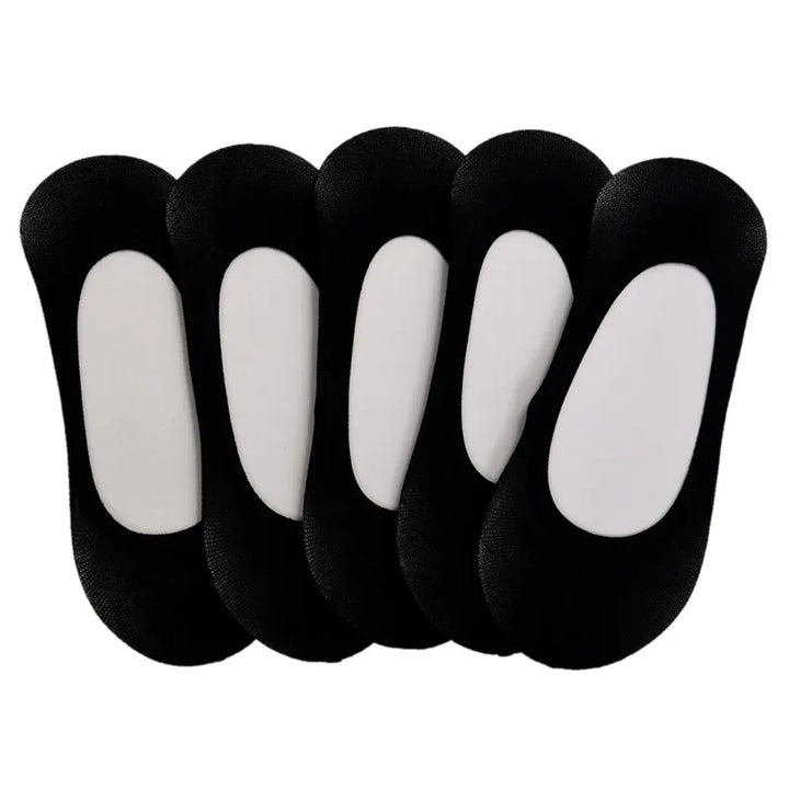 5 Pairs Invisible Low Cut Stretchy Boat Socks