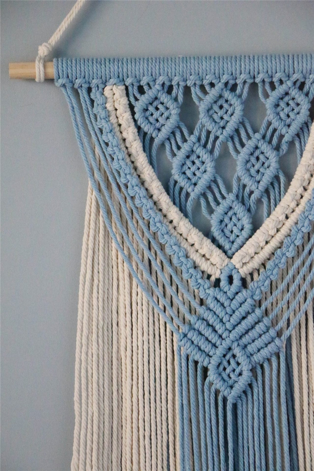 Hand-woven Cotton String Tapestry Wall Decoration Retro String Tassel Ornament