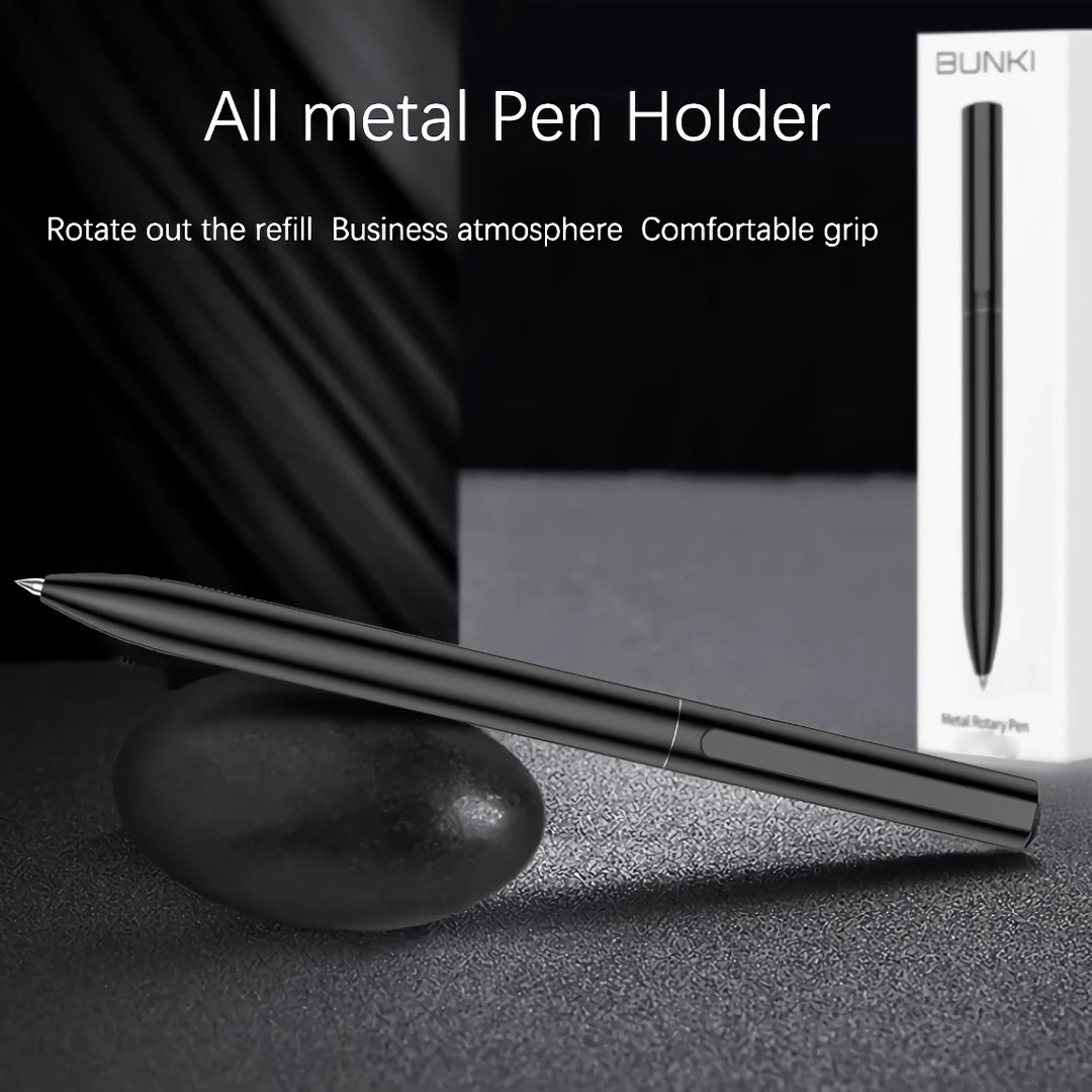 0.5mm Gel Metal Sign Pen - Smooth Writing Black Ink for Office and School