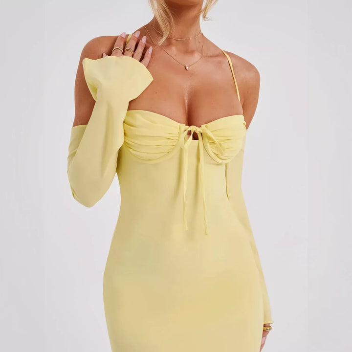 Townlike Elegant Midi Long Slim Bodycon Dress