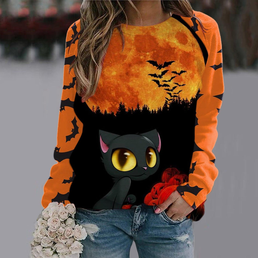Women's Printed Long Sleeve T-shirt - Trendha