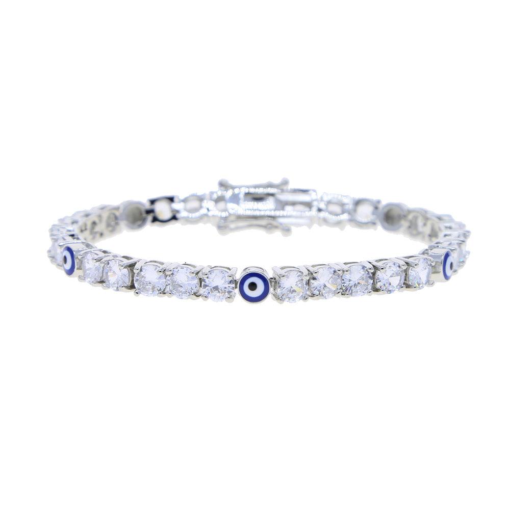 5mm Zircon Eye Tennis Chain Bracelet - Trendha