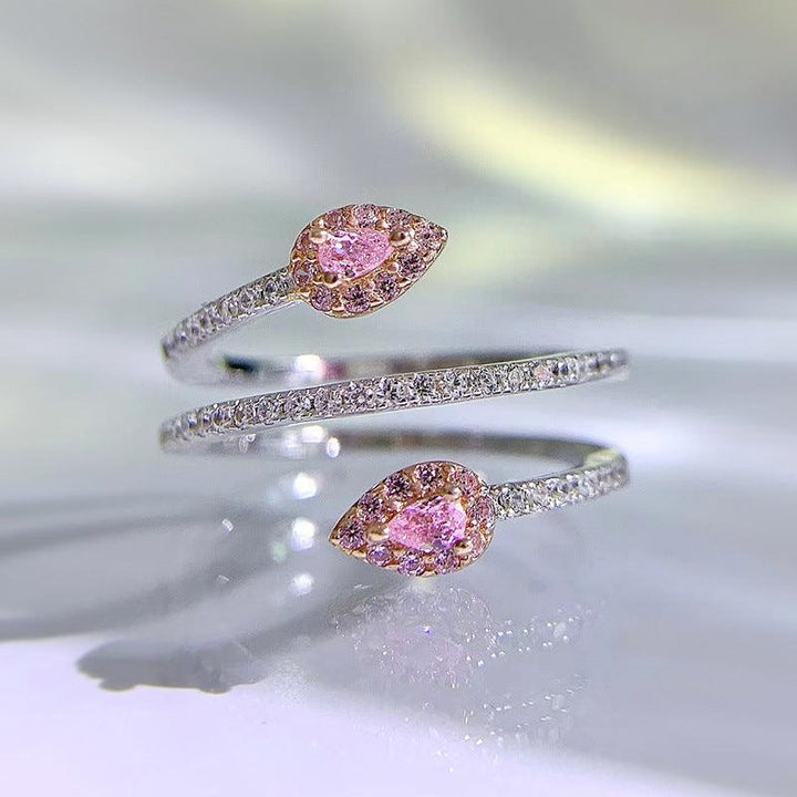 925 Aura Bright Snakelike Winding Ring - Trendha