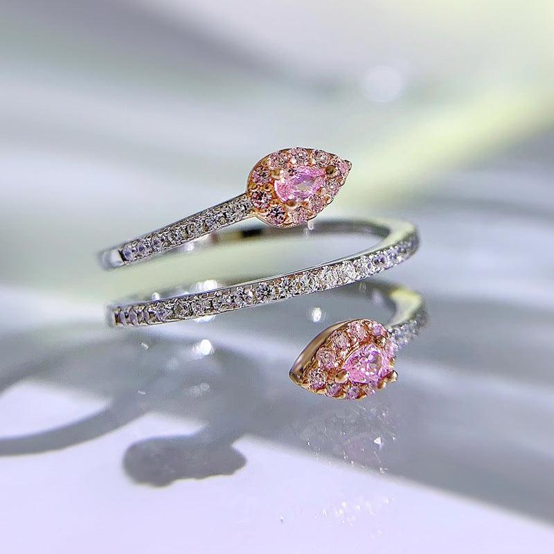 925 Aura Bright Snakelike Winding Ring - Trendha