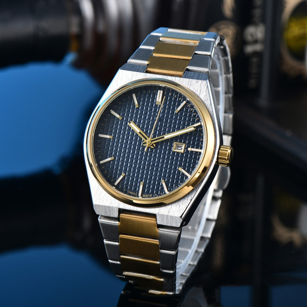 Business Casual Steel Belt Quartz Watch Men