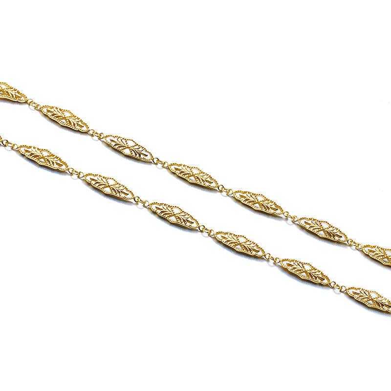 Antique Rhombic Hollow Pattern S925 Sterling Silver Bracelet - Trendha