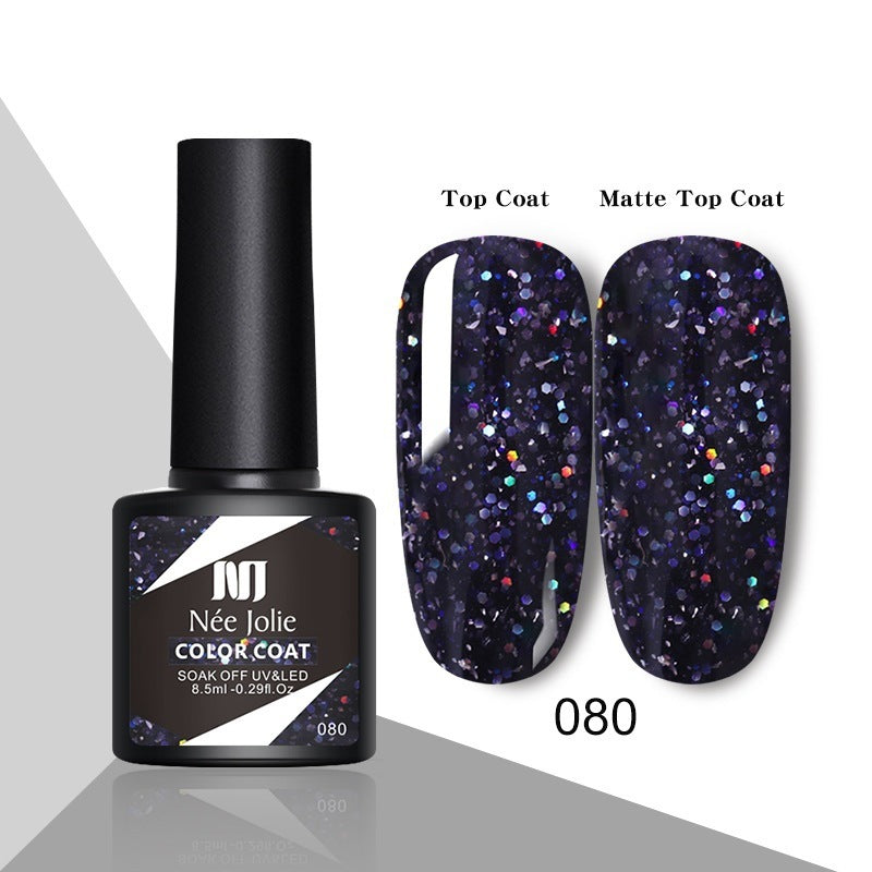 Glitter Reflective Gel Nail Polish Christmas Red  UV