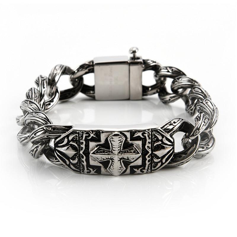 BraceletStainless Steel Bracelet Fashion Trend Cross - Trendha