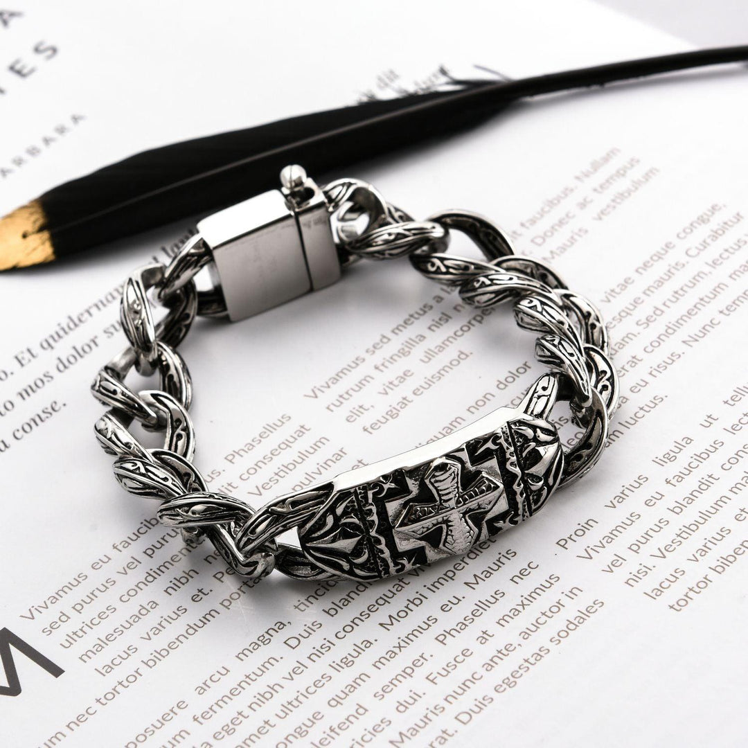 BraceletStainless Steel Bracelet Fashion Trend Cross - Trendha