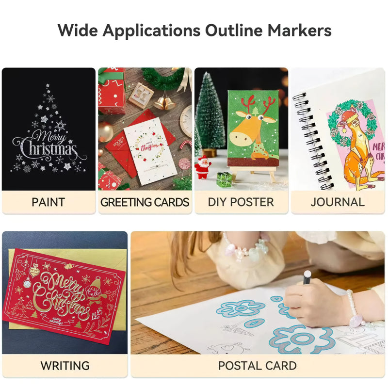 Double Line Contour Pen Set