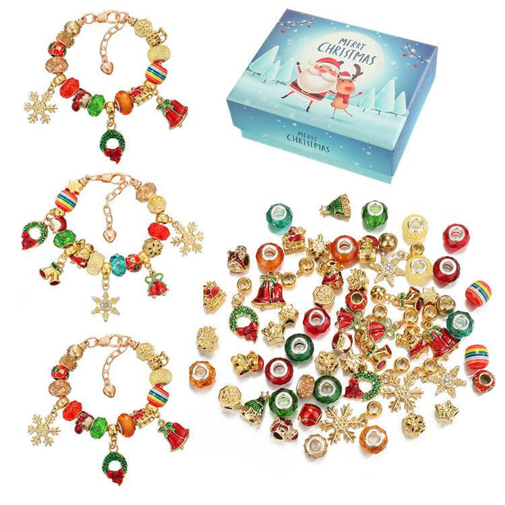 Christmas Beads Alloy Large Hole Beads DIY Set - Trendha