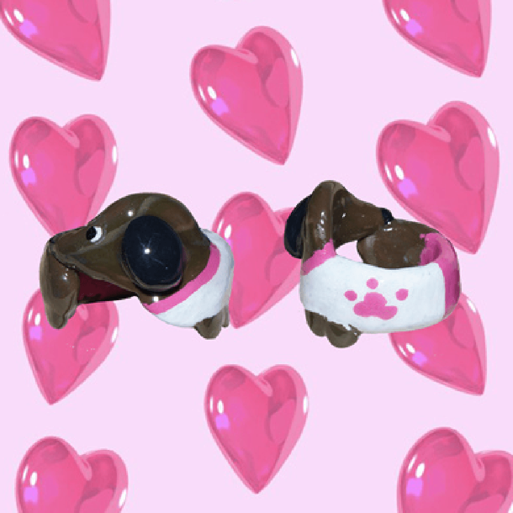 Colorful Childlike Lovely Soft Clay Ring - Trendha