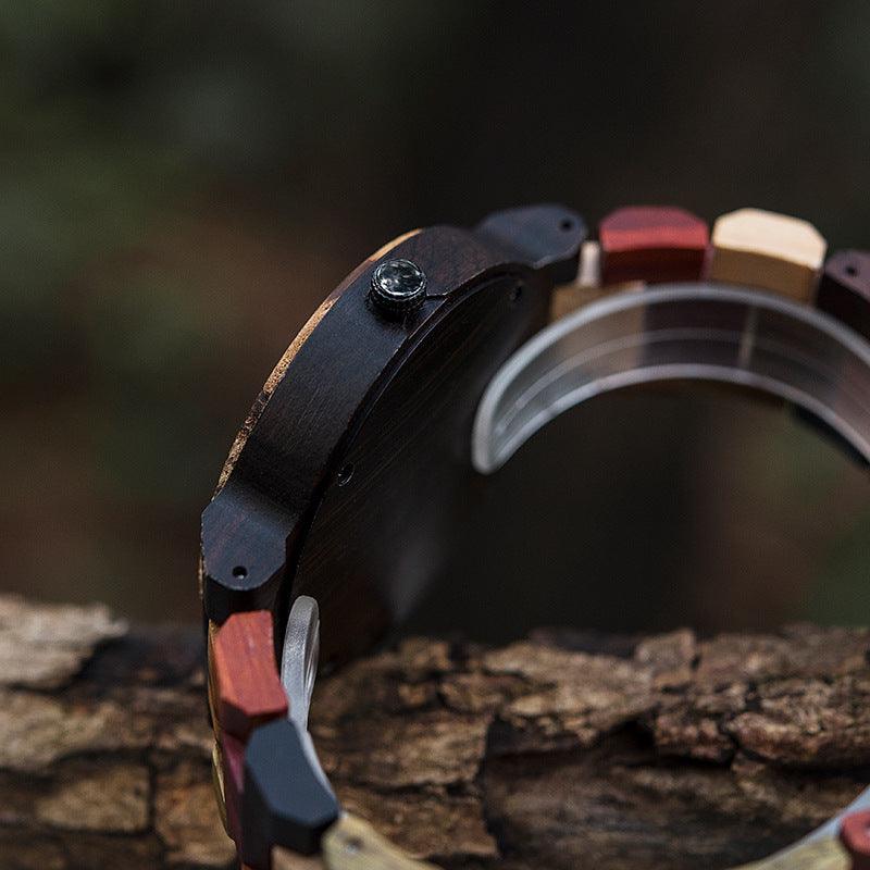 Creative Men's Wooden Quartz Watch - Trendha