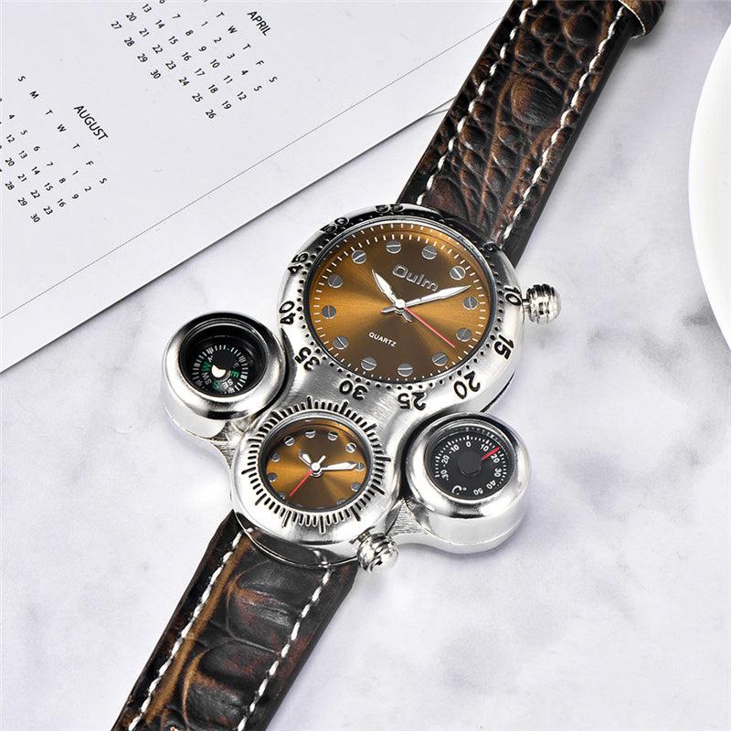 Dual Movement Outdoor Strap Quartz Watch - Trendha
