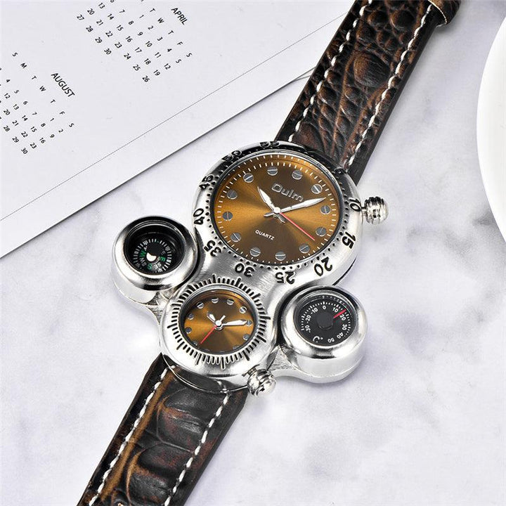 Dual Movement Outdoor Strap Quartz Watch - Trendha