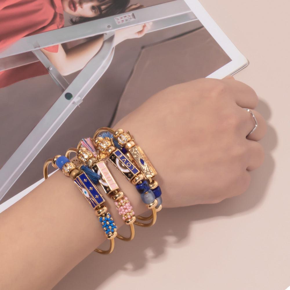 European And American Fashion Popular Style Couple Bracelet - Trendha