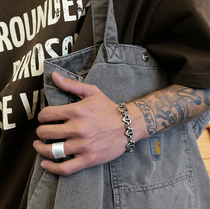 Fashion Bracelet Ancient Silver Love - Trendha