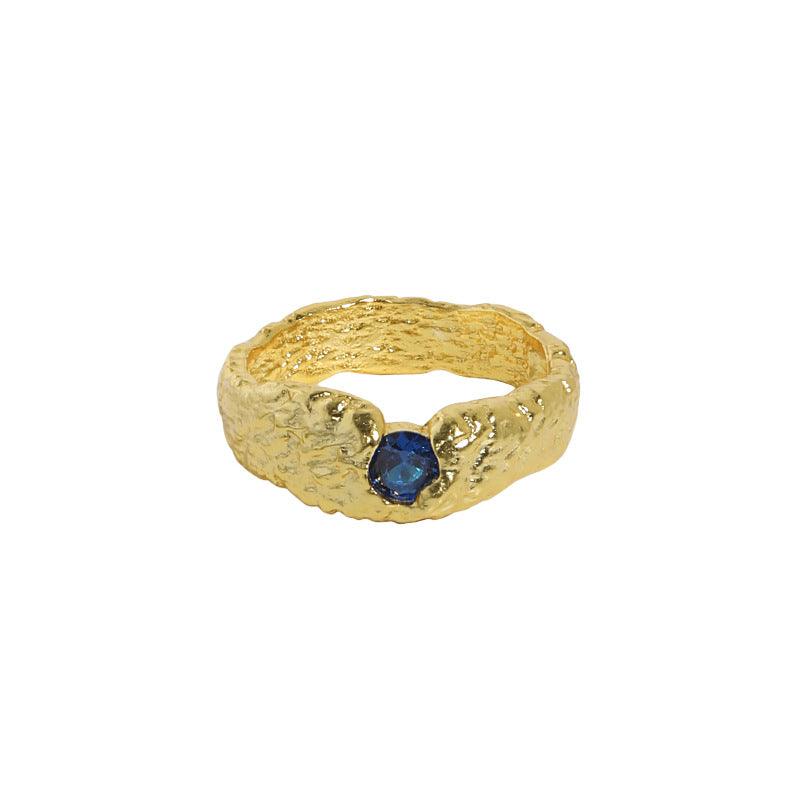 Fashion Micro Set Zircon Texture Ring - Trendha