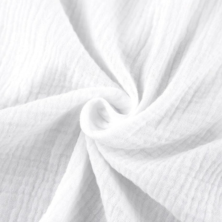 Flared Sleeves Long Sleeves Shirt Pure Cotton Leisure Commute Niche White - Trendha