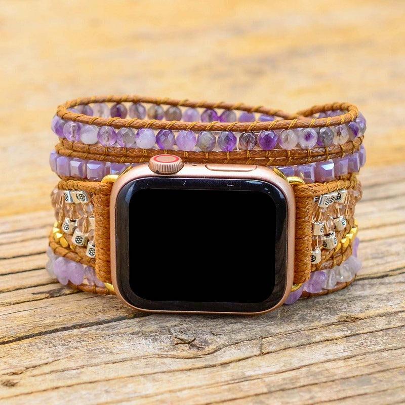 Geometric Bead Hand Woven Watch Strap - Trendha