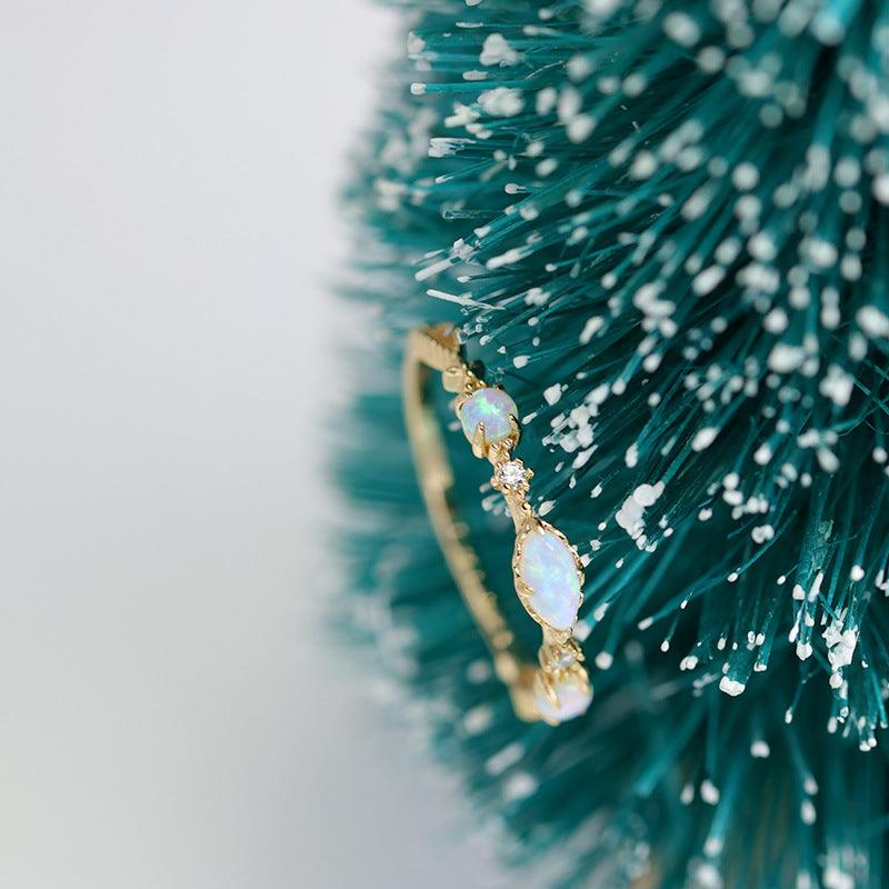 Gold-plated Inlaid Light Luxury Thin Ring - Trendha