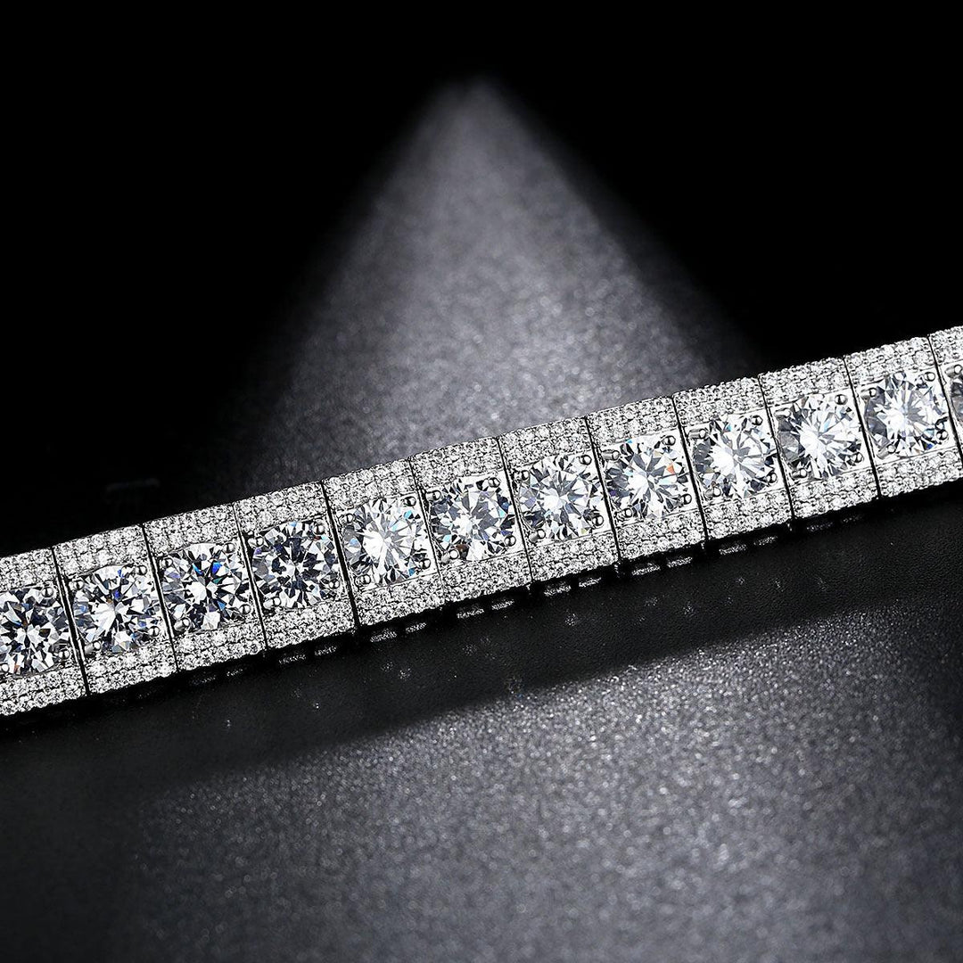 High-grade Copper Inlaid Zircon Bracelet European And American Entry Lux - Trendha