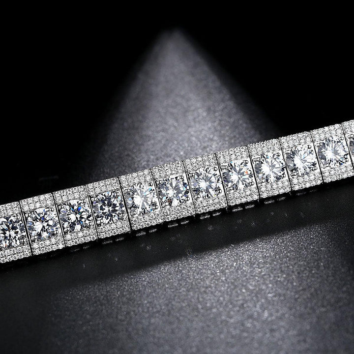 High-grade Copper Inlaid Zircon Bracelet European And American Entry Lux - Trendha