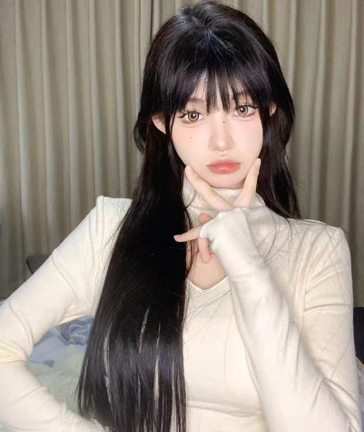 Hollow Heart High Neck Long Sleeve T-shirt - Trendha