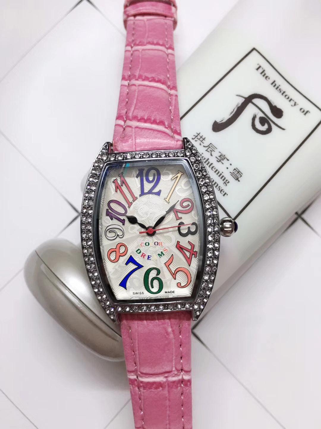 Hot-selling Explosive AliExpress Wechat Fashion Square Flange Ladies Watch Ladies Watch - Trendha
