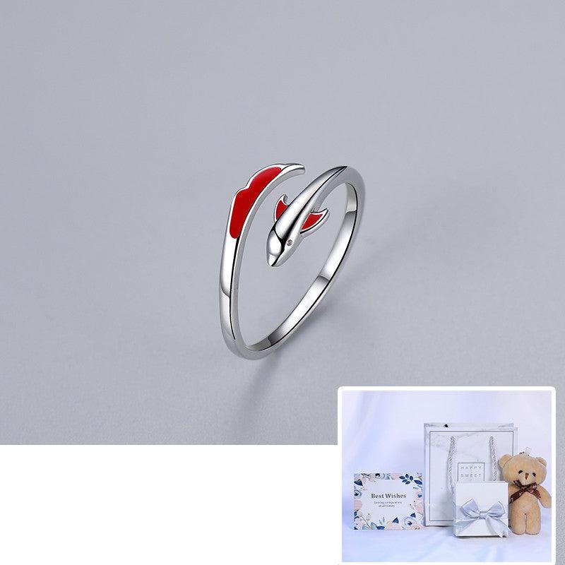 Koi Carp Women's Sterling Silver Plain Ring Niche - Trendha