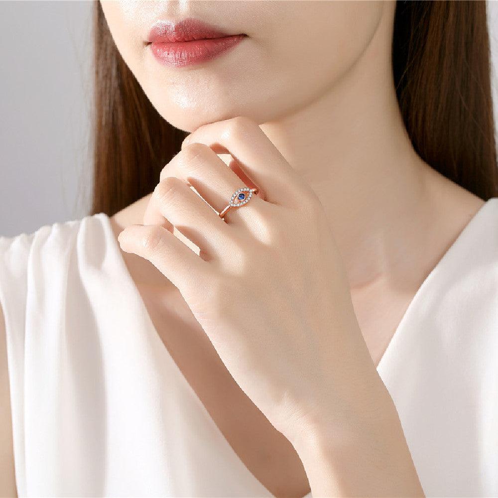 Ladies Fashion Sterling Silver Ring - Trendha