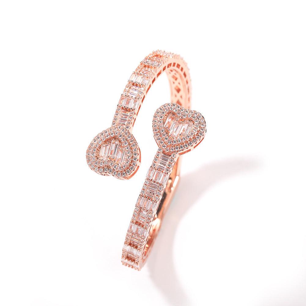 Love Spring Buckle Bracelet Geometric Diamond - Trendha