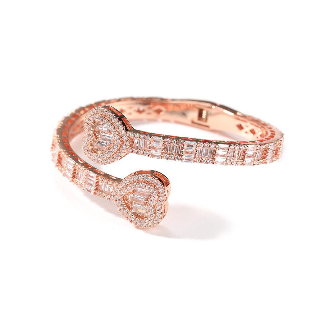 Love Spring Buckle Bracelet Geometric Diamond - Trendha