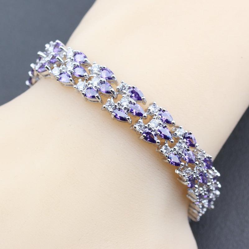 Mark Wedding Jewelry White Cubic Zirconia Luxury Bracelet - Trendha