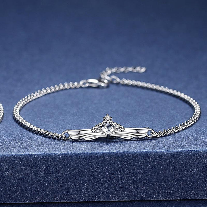 Men's And Women's Pair Creative All Match Sterling Silver Bracelet - Trendha
