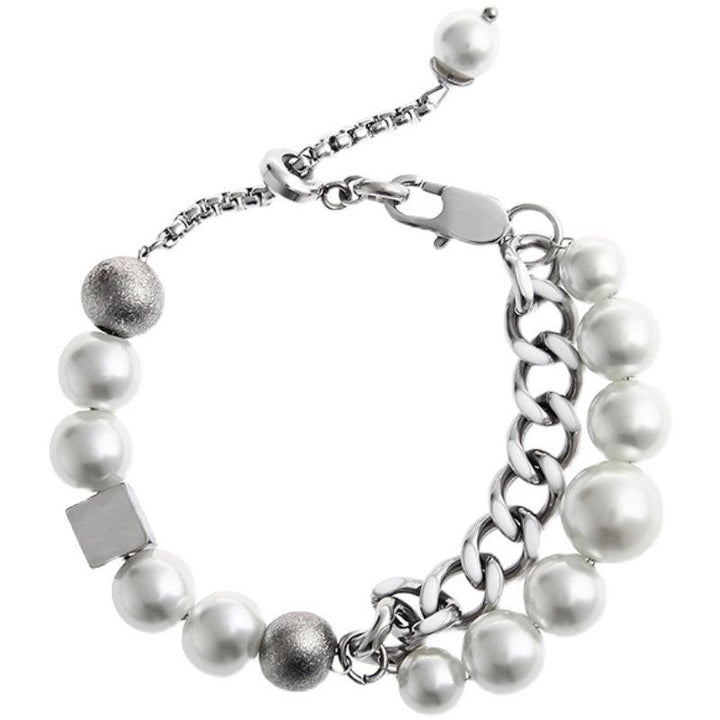 Men's And Women's Pearl Cuba Double Bracelet - Trendha
