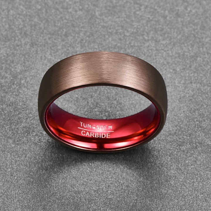 Men's Fashion Simple Electroplated Tungsten Steel Ring - Trendha