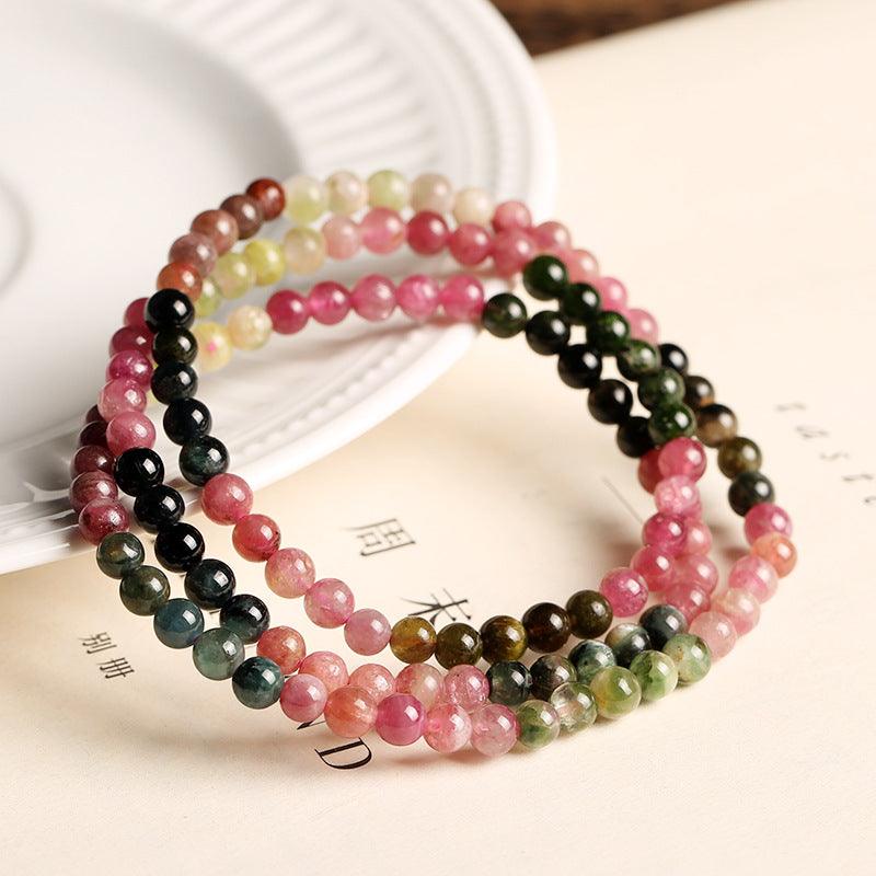 Natural Brazilian Tourmaline Tourmaline Buddha Bead Bracelet - Trendha