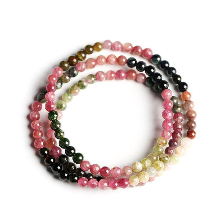 Natural Brazilian Tourmaline Tourmaline Buddha Bead Bracelet - Trendha