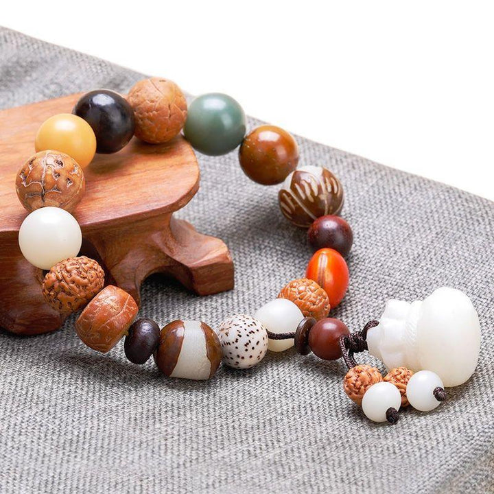 Natural Buddha Beads Bodhi Seed Bracelet - Trendha