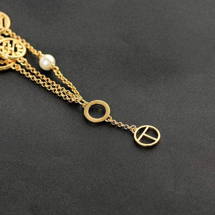 New Double Hollow High Feeling Bracelet - Trendha