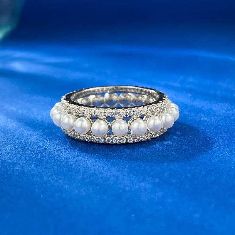 New S925 Silver Elegant Chic Pearl Ring For Women - Trendha