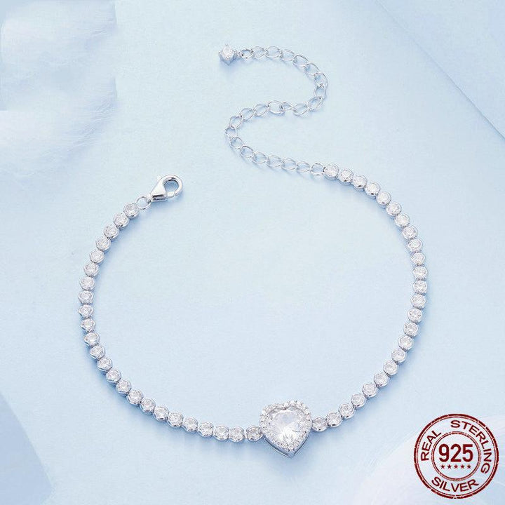 New Sparkling Love Zirconia Bracelet - Trendha
