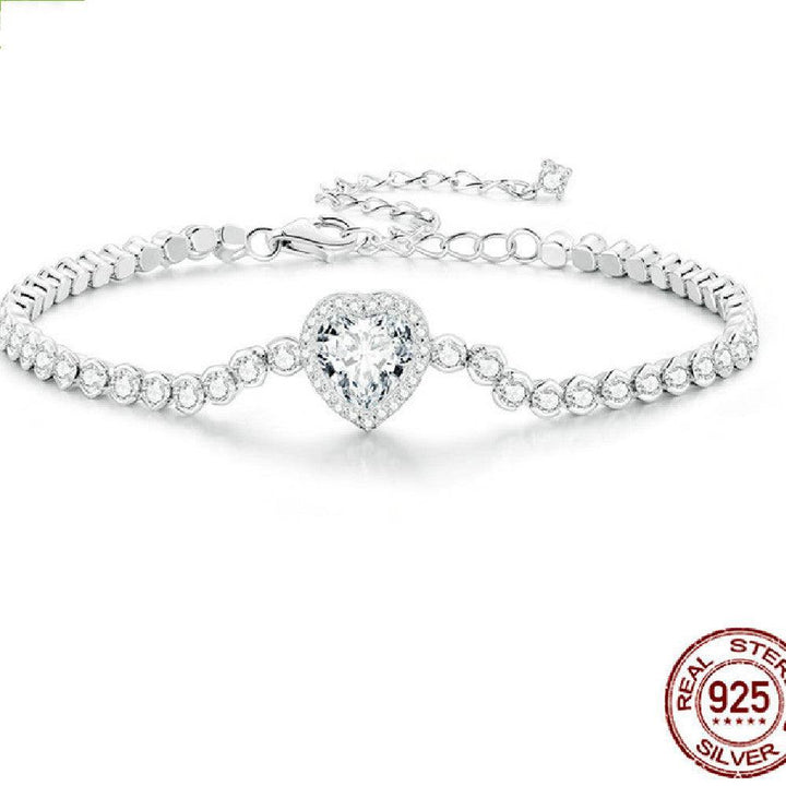 New Sparkling Love Zirconia Bracelet - Trendha