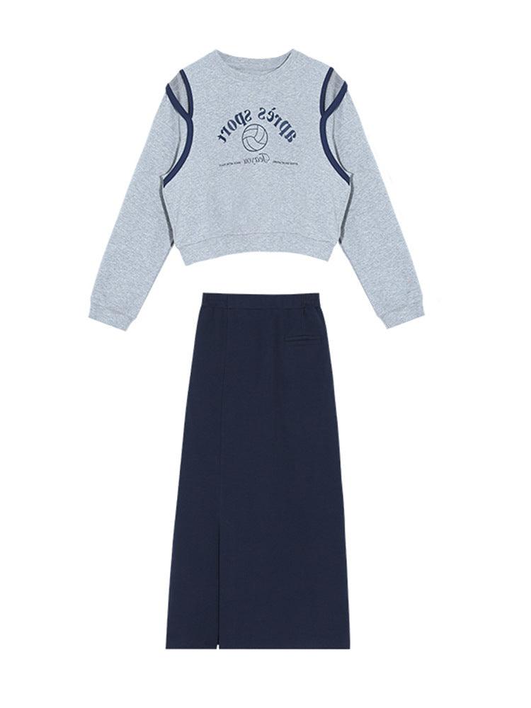 Off-shoulder Hoodie Female Spring Lazy Casual Crewneck Top Thin - Trendha