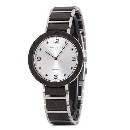 Quartz Wood Watch Waterproof Stainless Steel Casual Watch - Trendha