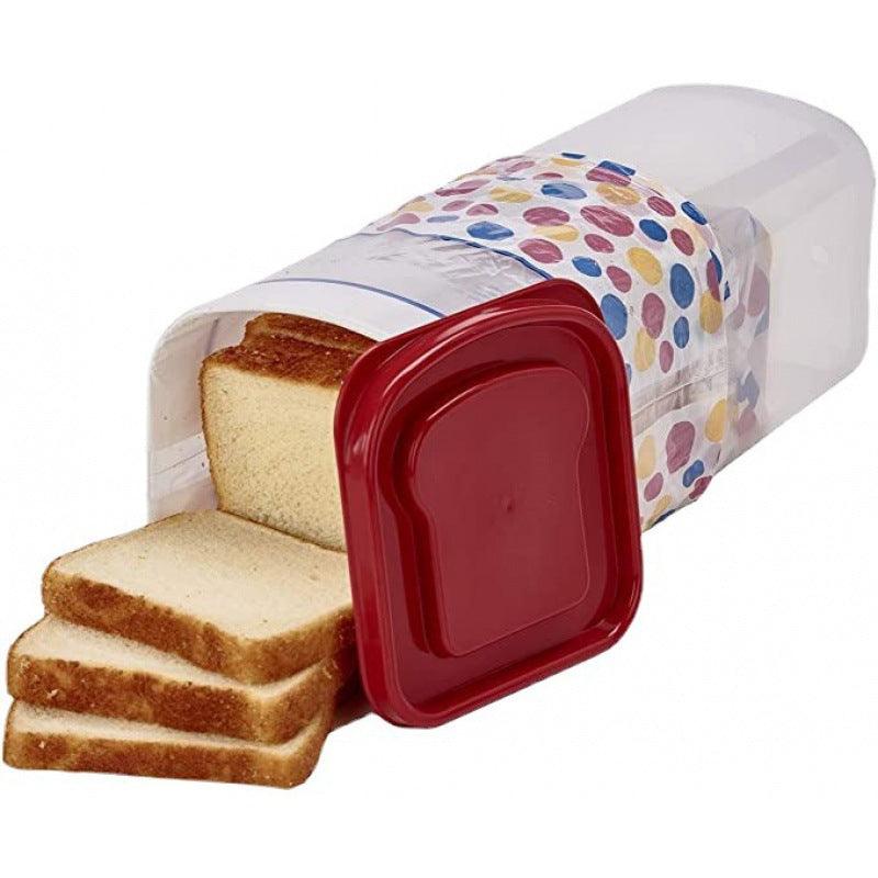Rectangular Bread Box With Handle Translucent Cake Container Packaging Box Storage Case For Dry Foods Loaf Cake Keeper - Trendha