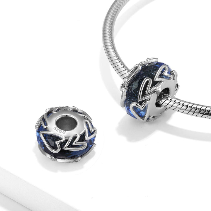 S925 Sterling Silver Deep Love Glass Beads Fashion - Trendha