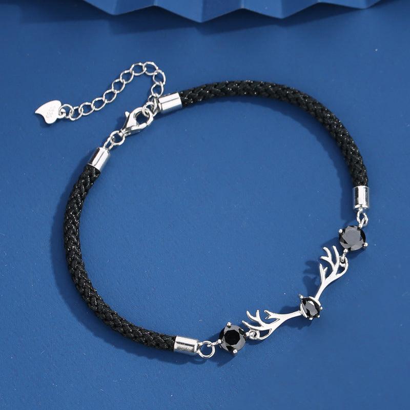 S925 Sterling Silver Deer Has Your Lovers Bracelet - Trendha