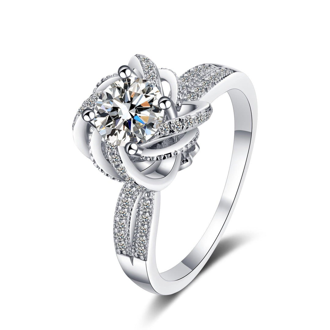 S925 Sterling Silver Moissanite Ring Girl - Trendha